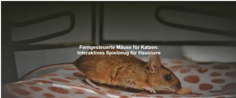 Ferngesteuerte Mäuse für Katzen – Interaktives Spielzeug für Haustiere