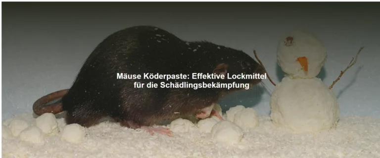 Mäuse Köderpaste – Effektive Lockmittel für die Schädlingsbekämpfung